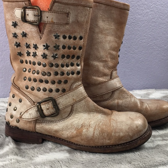 Bed Stu Shoes - Bed Stu cobbler series wacky Moto boots 9